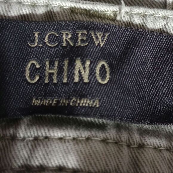 J Crew Pants Ladies 6 Green Chino Classic Core - Picture 5 of 8